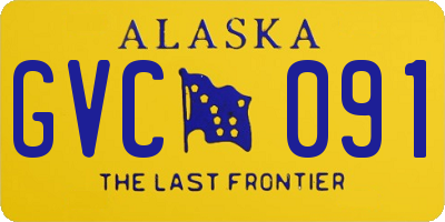 AK license plate GVC091