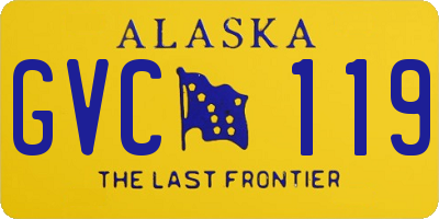 AK license plate GVC119