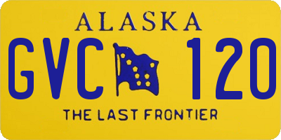 AK license plate GVC120