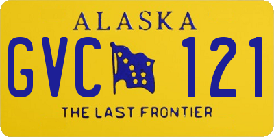 AK license plate GVC121