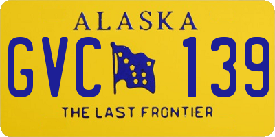 AK license plate GVC139