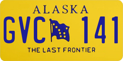 AK license plate GVC141