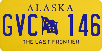 AK license plate GVC146