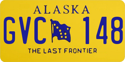 AK license plate GVC148