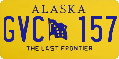 AK license plate GVC157