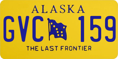 AK license plate GVC159