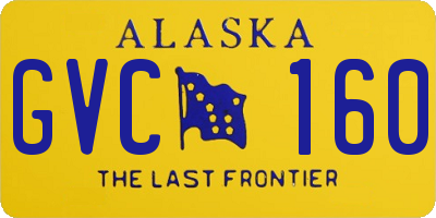 AK license plate GVC160