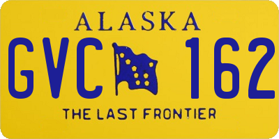 AK license plate GVC162