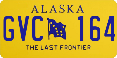 AK license plate GVC164
