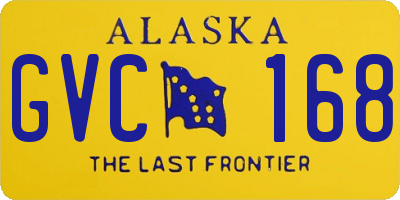 AK license plate GVC168