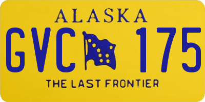AK license plate GVC175