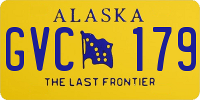 AK license plate GVC179
