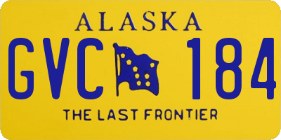 AK license plate GVC184