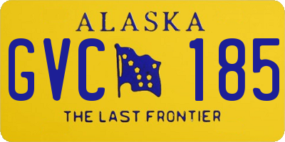 AK license plate GVC185