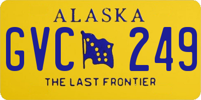 AK license plate GVC249