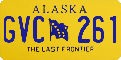 AK license plate GVC261