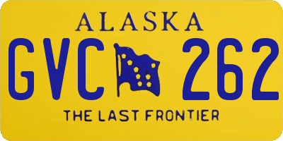 AK license plate GVC262