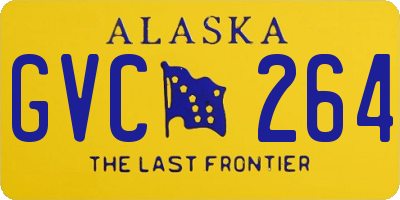 AK license plate GVC264