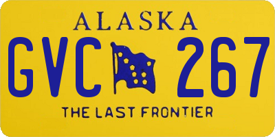 AK license plate GVC267
