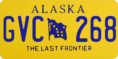 AK license plate GVC268