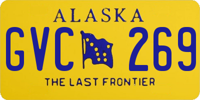 AK license plate GVC269