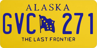 AK license plate GVC271