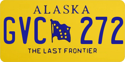 AK license plate GVC272