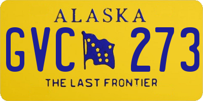 AK license plate GVC273