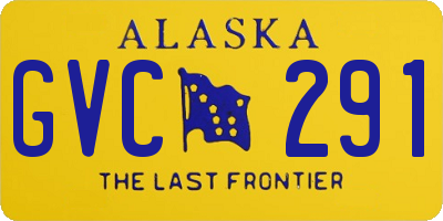 AK license plate GVC291