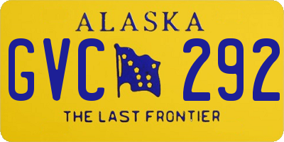 AK license plate GVC292