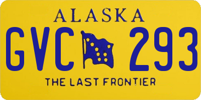 AK license plate GVC293