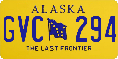 AK license plate GVC294