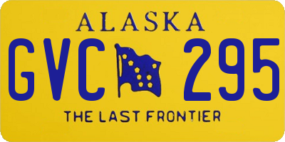 AK license plate GVC295