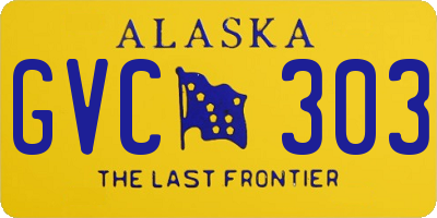 AK license plate GVC303