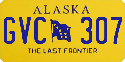 AK license plate GVC307