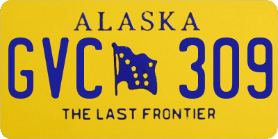 AK license plate GVC309