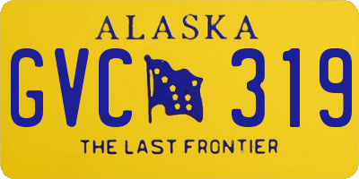 AK license plate GVC319