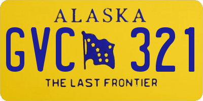 AK license plate GVC321