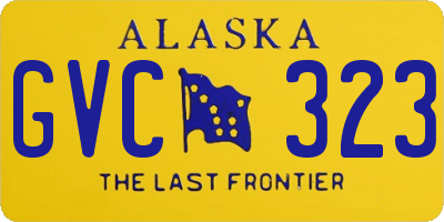 AK license plate GVC323