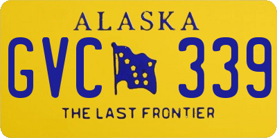 AK license plate GVC339