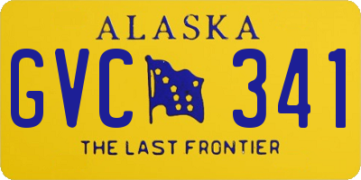 AK license plate GVC341