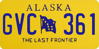 AK license plate GVC361