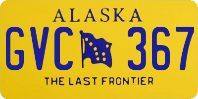 AK license plate GVC367