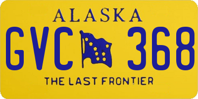 AK license plate GVC368