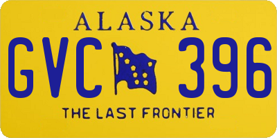 AK license plate GVC396