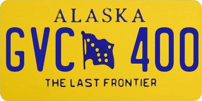 AK license plate GVC400