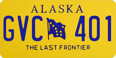 AK license plate GVC401
