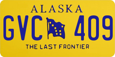 AK license plate GVC409