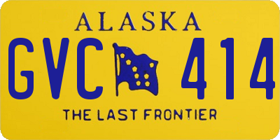 AK license plate GVC414