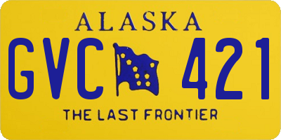 AK license plate GVC421